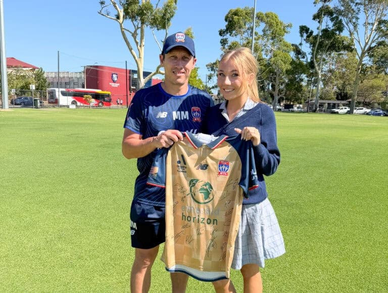 A-League Newcastle Jets train at Sacred Heart 