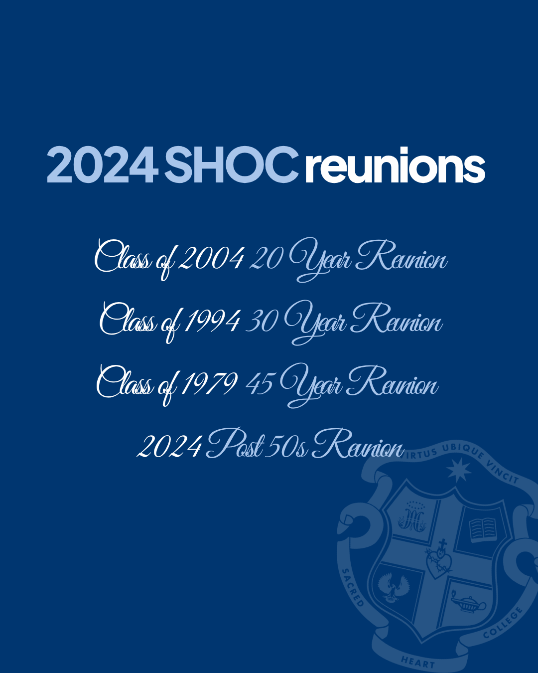 2024 SHOC Reunions